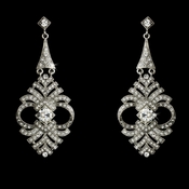 Elegant Vintage Crystal Earrings E 954 Elegant Vintage Crystal Earrings E 954