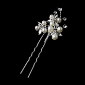 Silver Ivory Clear Pin 1126 Silver Ivory Clear Pin 1126