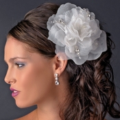 * Precious Dahlia Flower Hair Accessory with Genuine Swarovski Crystals 1134 * Precious Dahlia Flower Hair Accessory with Genuine Swarovski Crystals 1134