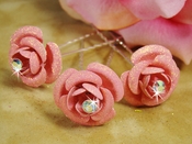 * Light Pink Glitter Bridal Hair Pin 901 (Set of 12) * Light Pink Glitter Bridal Hair Pin 901 (Set of 12)
