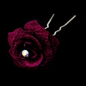 Ruby Glitter Crystal Bridal Hair Pin 900 Ruby Glitter Crystal Bridal Hair Pin 900