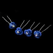* Blue Glitter Crystal Bridal Hair Pin 901 (Set of 12) * Blue Glitter Crystal Bridal Hair Pin 901 (Set of 12)