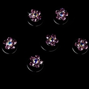 Pink Crystal Rhinestone Twist In Hair Spinners (Set of 12) Pink Crystal Rhinestone Twist In Hair Spinners (Set of 12)