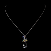 * Extraordinary Silver Clear & AB Swarovski Crystal Necklace 8126 * Extraordinary Silver Clear & AB Swarovski Crystal Necklace 8126