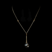 Necklace 8124 Gold Brown Necklace 8124 Gold Brown