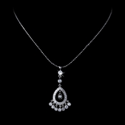 * Extraordinary CZ Chandelier Pendant Necklace N 3818 (Silver or Gold) * Extraordinary CZ Chandelier Pendant Necklace N 3818 (Silver or Gold)