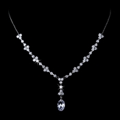 Fabulous Silver Clear CZ Drop Necklace 3673 Fabulous Silver Clear CZ Drop Necklace 3673