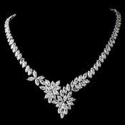 Stunning Marquise Cubic Zirconium Necklace N 9830 Stunning Marquise Cubic Zirconium Necklace N 9830