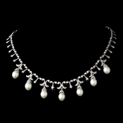 Gorgeous Antique Silver FW Pearl Necklace N 5082 Gorgeous Antique Silver FW Pearl Necklace N 5082