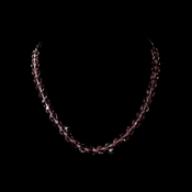 * Pink Swarovski Crystal Necklace N 202 * Pink Swarovski Crystal Necklace N 202