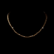 Light Colorado Swarovski Crystal Stretch Necklace N 235 Light Colorado Swarovski Crystal Stretch Necklace N 235