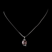 Necklace 6502 Silver Pink Necklace 6502 Silver Pink