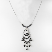 * Necklace 8153 Silver Black (1 Left) * Necklace 8153 Silver Black (1 Left)