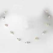 Necklace 8364-Silver-Ivory Necklace 8364-Silver-Ivory