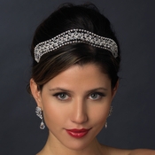 * Silver Clear Headpiece Tiara 619***Discontinued*** * Silver Clear Headpiece Tiara 619***Discontinued***