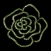 Brooch 6277 Antique Silver with Light Green Rhinestones Brooch 6277 Antique Silver with Light Green Rhinestones