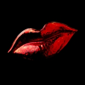 * Shiny Red Lips Brooch 104 (Gold on Back) * Shiny Red Lips Brooch 104 (Gold on Back)