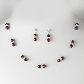 Necklace Earring Set NE 206 Bronze Necklace Earring Set NE 206 Bronze