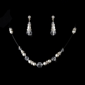 * Silver Illusion Jewlery Set NE 230 * Silver Illusion Jewlery Set NE 230