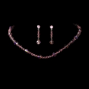 * Pink Swarovski Crystal Necklace NE 239 * Pink Swarovski Crystal Necklace NE 239