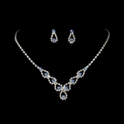 Sparkling Light Blue Crystal Bridal Jewelry Set NE 360 Sparkling Light Blue Crystal Bridal Jewelry Set NE 360
