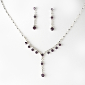 Necklace Earring Set NE 7157 Amethyst Necklace Earring Set NE 7157 Amethyst