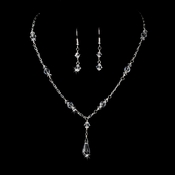 Silver Clear Swavorski Crystal Jewelry Set NE 7172 Silver Clear Swavorski Crystal Jewelry Set NE 7172