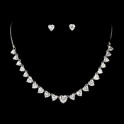 Necklace Earring Set 71749 Silver Clear***Discontinued*** Necklace Earring Set 71749 Silver Clear***Discontinued***