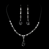 White Pearl Necklace and Earring Set 8354 White Pearl Necklace and Earring Set 8354