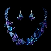 Blue Necklace Earring Set 8548 Blue Necklace Earring Set 8548