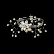 Lovely Swarovski Crystal and Fresh Water Pearl Coil Bracelet 8256 Lovely Swarovski Crystal and Fresh Water Pearl Coil Bracelet 8256