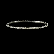Charming Silver Clear Rhinestone Stretch Bracelet 8011 Charming Silver Clear Rhinestone Stretch Bracelet 8011