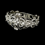 * Silver Vintage Bridal Bracelet B 8260 * Silver Vintage Bridal Bracelet B 8260