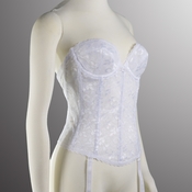 Lace Long Line Bra 313 White Lace Long Line Bra 313 White