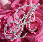 Crystal Rhinestone Bouquet Jewelry Letters A Crystal Rhinestone Bouquet Jewelry Letters A