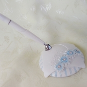 Delightful Blue Daisy Pen Set Delightful Blue Daisy Pen Set
