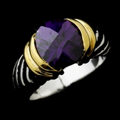 Wonderful Designer Inspired Silver Amethyst Round CZ Ring 1246 Wonderful Designer Inspired Silver Amethyst Round CZ Ring 1246