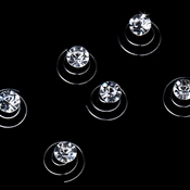 12 Small Vibrant Clear Rhinestone Twist-Ins 04 12 Small Vibrant Clear Rhinestone Twist-Ins 04