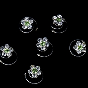 12 Delightful Rhinestone Flower Twist-Ins 01 12 Delightful Rhinestone Flower Twist-Ins 01