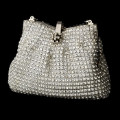 Glamorous Silver Clear Crystal Evening Bag 5 Glamorous Silver Clear Crystal Evening Bag 5
