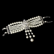 Classic Silver White Pearl Bracelet B 8397 Classic Silver White Pearl Bracelet B 8397