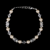 Swarovski Crystal & Ivory Pearl Bracelet B 8438 Swarovski Crystal & Ivory Pearl Bracelet B 8438