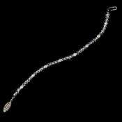 Silver Ivory Pearl & Crystal Bracelet B 216 Silver Ivory Pearl & Crystal Bracelet B 216