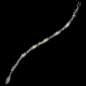 Silver White Pearl & Crystal Bracelet B 216 Silver White Pearl & Crystal Bracelet B 216