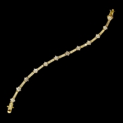 Radiant Gold Cubic Zirconia Floral Bracelet 2015 Radiant Gold Cubic Zirconia Floral Bracelet 2015