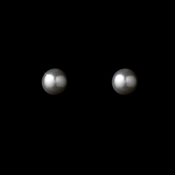 Silver Gray Pearl Stud Earrings E 7500 Silver Gray Pearl Stud Earrings E 7500