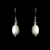Freshwater Pearl & Crystal Earrings E 8205 Freshwater Pearl & Crystal Earrings E 8205