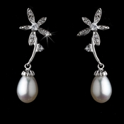 Antique Silver Freshwater Pearl Earring E 2031 Antique Silver Freshwater Pearl Earring E 2031