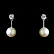 Antique Silver Freshwater Pearl Earring E 2041 Antique Silver Freshwater Pearl Earring E 2041