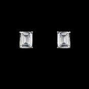 Earring 8109 Silver Clear Earring 8109 Silver Clear